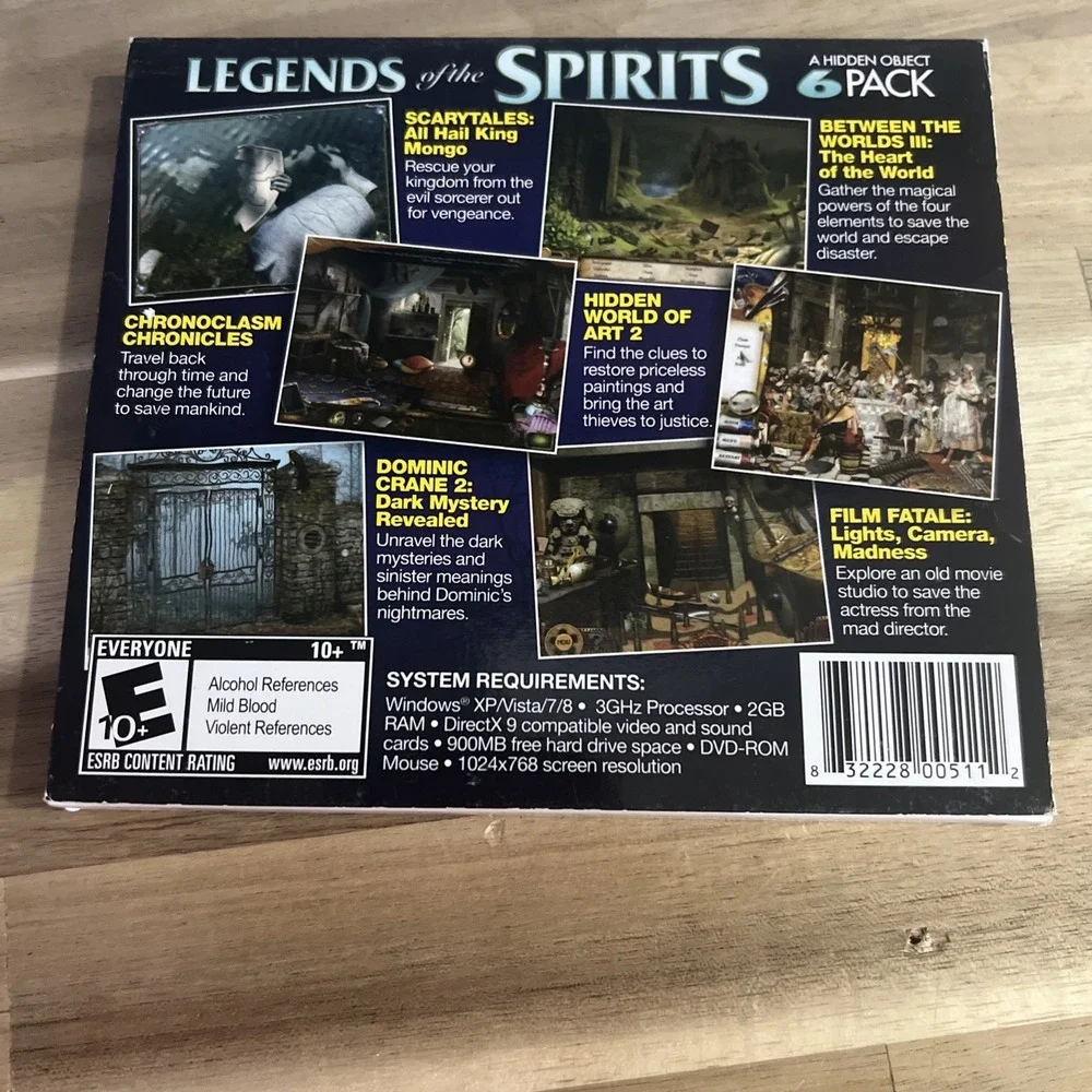 On Hand Legends of the Spirits PC Game Everyone 10+ Multi 6 Pack Hidden Object